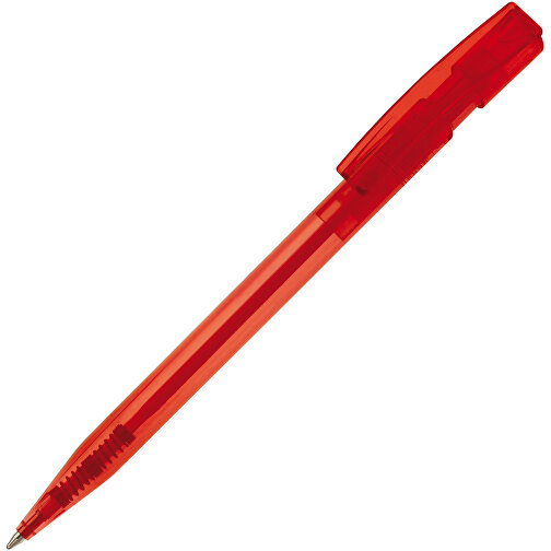 Kugelschreiber Nash Transparent , transparent rot, ABS, 14,50cm (Länge), Bild 2