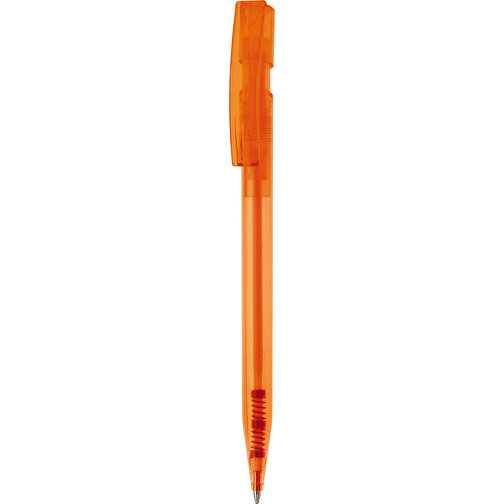Kugelschreiber Nash Transparent , transparent orange, ABS, 14,50cm (Länge), Bild 1