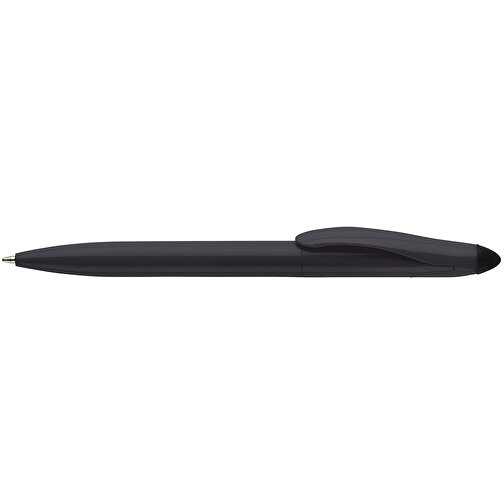Stylus Kugelschreiber Touchy , schwarz / schwarz, ABS, 14,50cm (Länge), Bild 3