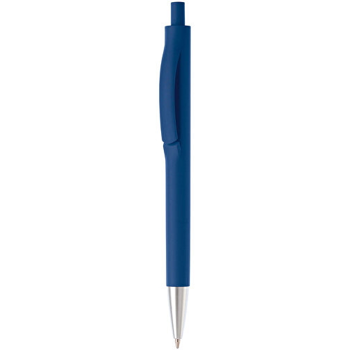 Kugelschreiber Basic X , dunkelblau, ABS, 14,00cm (Länge), Bild 1