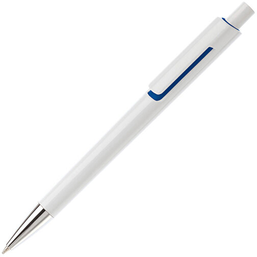 Kugelschreiber Illusion , weiss / dunkelblau, ABS, 13,90cm (Länge), Bild 2