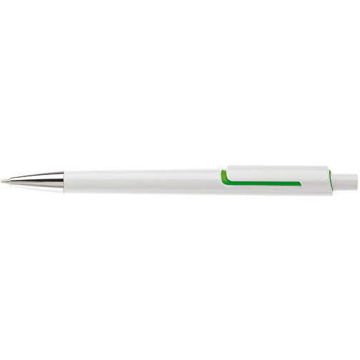 Kugelschreiber Illusion , weiss / grün, ABS, 13,90cm (Länge), Bild 3