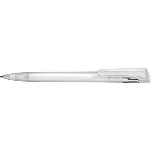 Kugelschreiber All-Star Frozen SI , Ritter-Pen, weiß-frost/silber, ABS-Kunststoff, 14,70cm (Länge), Bild 3