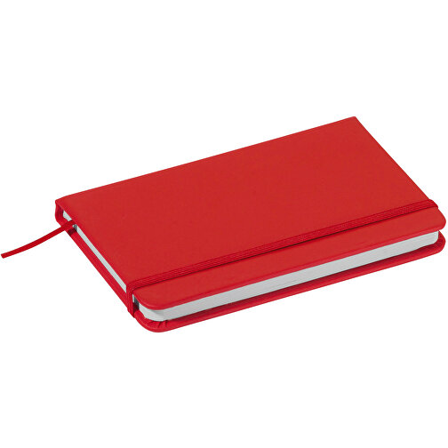 Kunstleder Notizbuch A6 , rot, PU, 14,10cm x 1,50cm x 9,00cm (Länge x Höhe x Breite), Bild 1