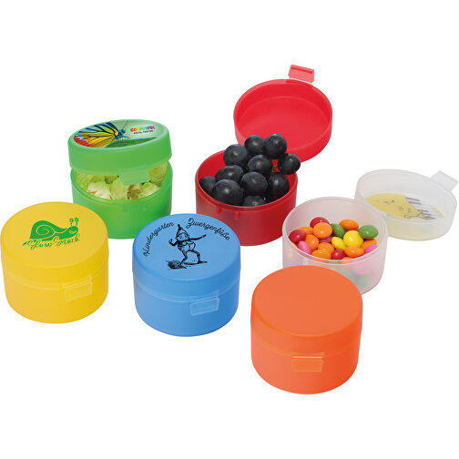 Obst-/Snackdose , gefrostet glasklar, PP, 5,00cm (Höhe), Bild 2