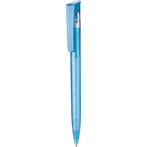 Kugelschreiber All-Star Frozen SI , Ritter-Pen, karibik-blau-frost/silber, ABS-Kunststoff, 14,70cm (Länge), Bild 1