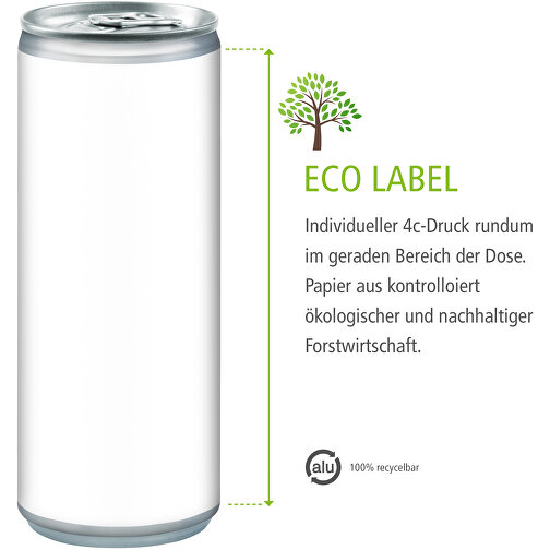 Bier, Eco Label , Aluminium, Papier, 5,30cm x 13,50cm x 5,30cm (Länge x Höhe x Breite), Bild 4
