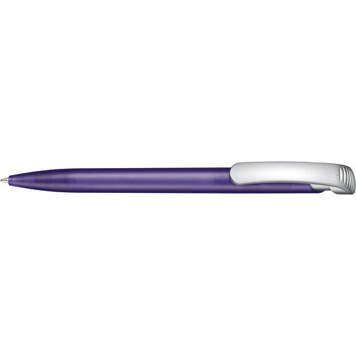 Kugelschreiber Clear Frozen SI , Ritter-Pen, lavendel-frost/silber, ABS-Kunststoff, 14,80cm (Länge), Bild 3