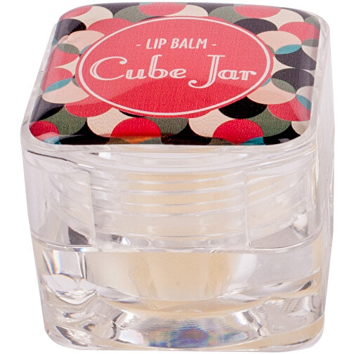 Lippenpflege Im Transparenten Kubus 'Lipcare Cube' , klarsicht, Kunststoff, 3,00cm x 2,60cm x 3,00cm (Länge x Höhe x Breite), Bild 2