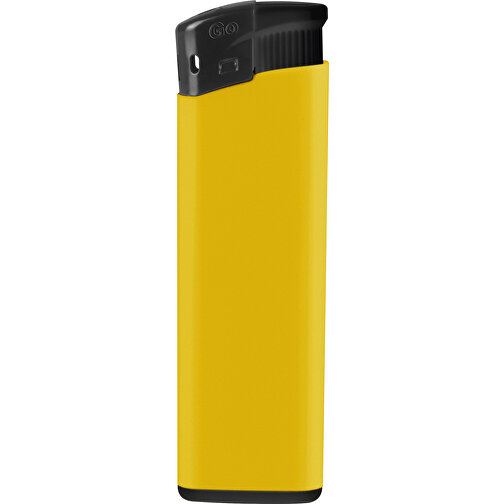 GO Fixflame Piezo Feuerzeug , gelb, Kunststoff, 8,00cm x 1,00cm x 2,50cm (Länge x Höhe x Breite), Bild 1