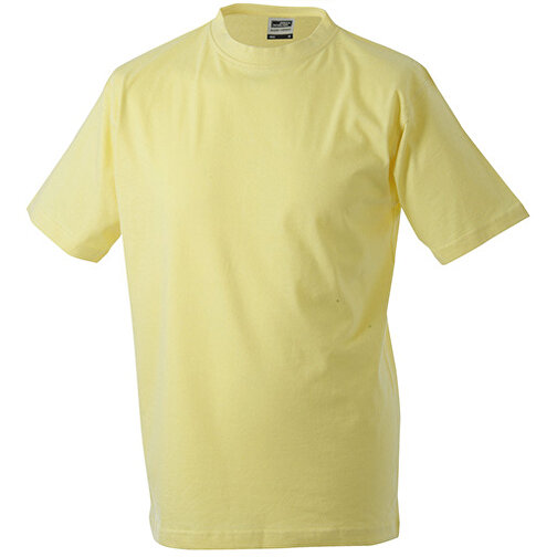 Round-T Heavy (180g/m²) , James Nicholson, light-gelb, 100% Baumwolle, gekämmt, ringgesponnen, L, , Bild 1