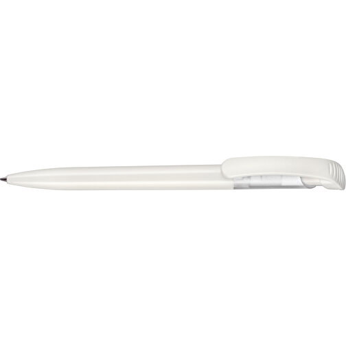 Kugelschreiber BIO-PEN , Ritter-Pen, weiß, Cellulose-Kunststoff ABS, 14,80cm (Länge), Bild 3