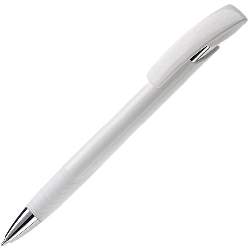 Kugelschreiber Zorro Hardcolour , weiss / weiss, ABS & Metall, 14,50cm (Länge), Bild 2