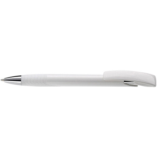 Kugelschreiber Zorro Hardcolour , weiß / weiß, ABS & Metall, 14,50cm (Länge), Bild 3
