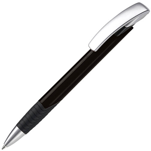Kugelschreiber Zorro Special , schwarz, ABS & Metall, 14,50cm (Länge), Bild 2