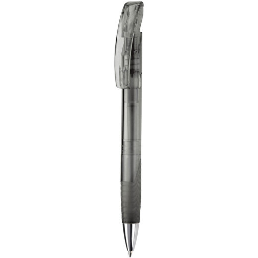 Kugelschreiber Zorro Transparent , transparent schwarz, ABS & Metall, 14,50cm (Länge), Bild 1