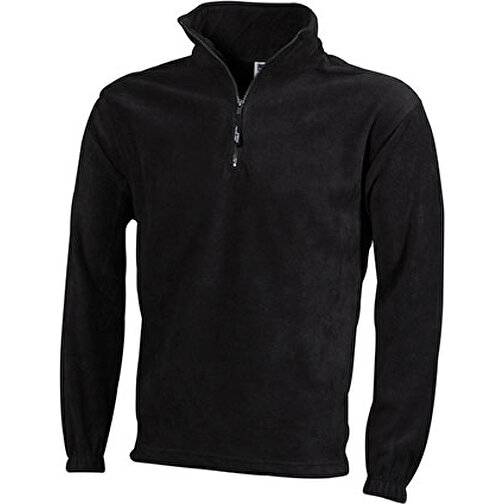 Half-Zip Fleece , James Nicholson, dark-grau, 100% Polyester, L, , Bild 1