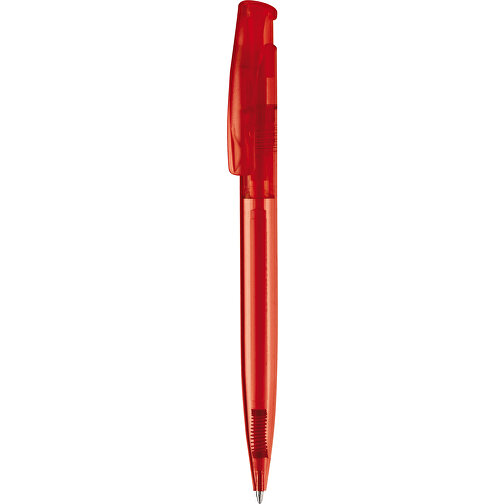 Kugelschreiber Avalon Transparent , transparent rot, ABS, 14,60cm (Länge), Bild 1