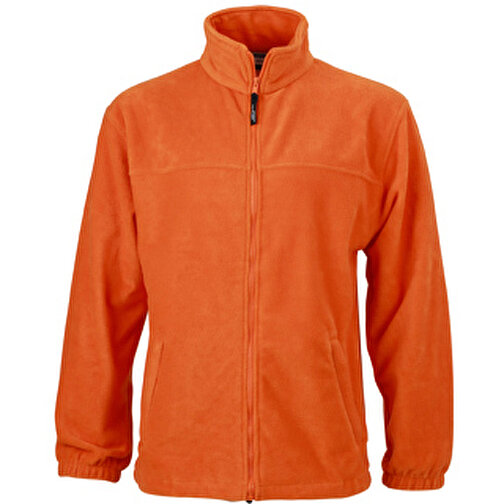 Full-Zip Fleece , James Nicholson, orange, 100% Polyester, 3XL, , Bild 1