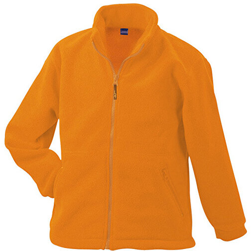 Full-Zip Fleece Junior , James Nicholson, orange, 100% Polyester, M (122/128), , Bild 1