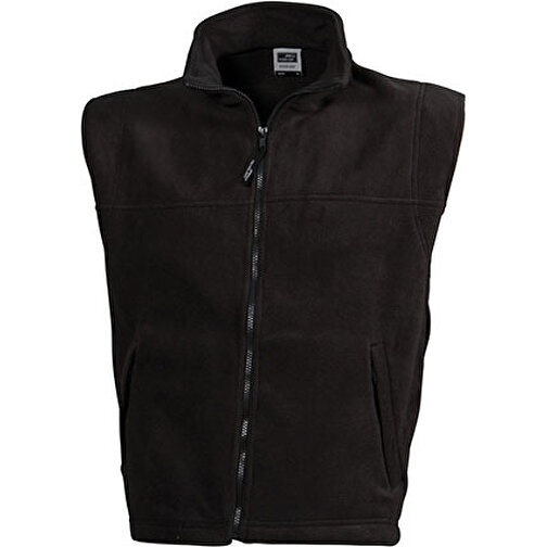 Fleece Vest , James Nicholson, dark-grau, 100% Polyester, XL, , Bild 1
