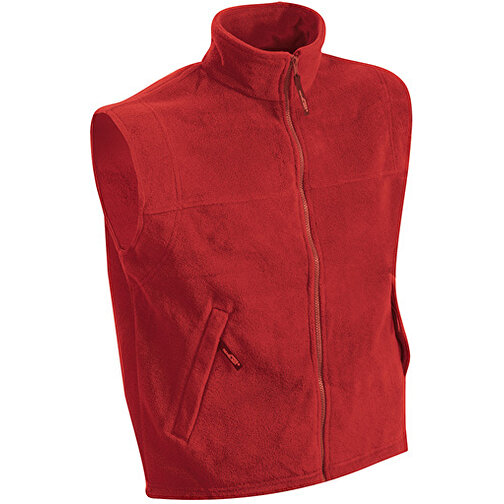 Fleece Vest , James Nicholson, rot, 100% Polyester, M, , Bild 1
