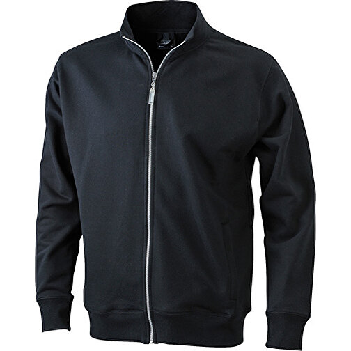 Men’s  Jacket , James Nicholson, schwarz, 80% Baumwolle, ringgesponnen, 20% Polyester, XL, , Bild 1