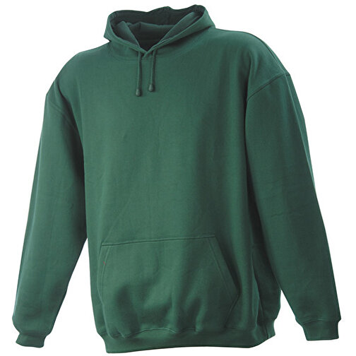 Hooded Sweat , James Nicholson, dark-grün, 80% Baumwolle, ringgesponnen, 20% Polyester, S, , Bild 1