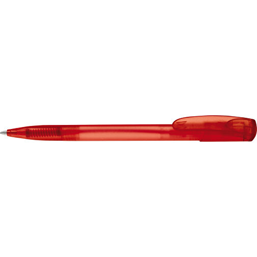 Kugelschreiber Deniro Frosty , gefrostet rot, ABS, 14,30cm (Länge), Bild 3