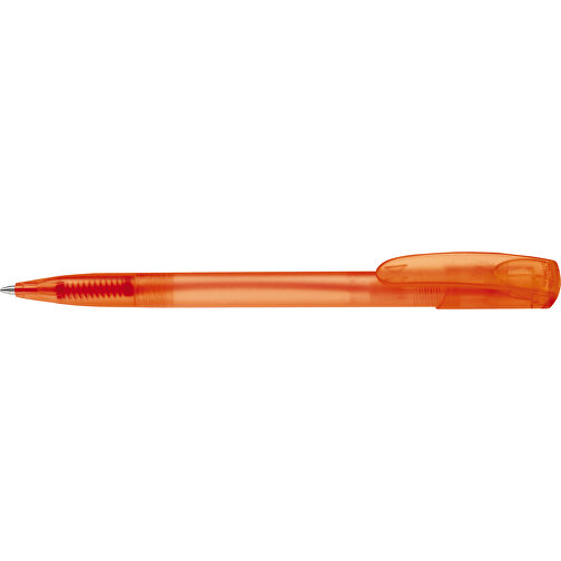 Kugelschreiber Deniro Frosty , gefrostet orange, ABS, 14,30cm (Länge), Bild 3