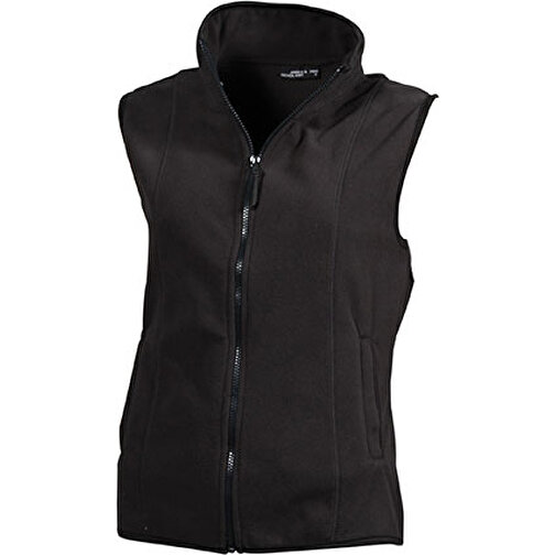 Girly Microfleece Vest , James Nicholson, dark-grau, 100% Polyester, L, , Bild 1