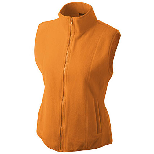 Girly Microfleece Vest , James Nicholson, orange, 100% Polyester, XXL, , Bild 1