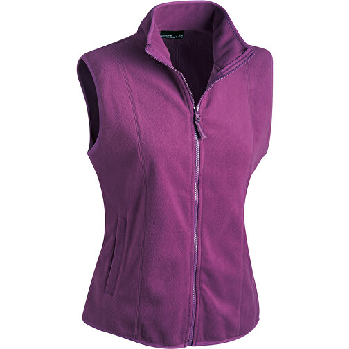 Girly Microfleece Vest , James Nicholson, lila, 100% Polyester, S, , Bild 1