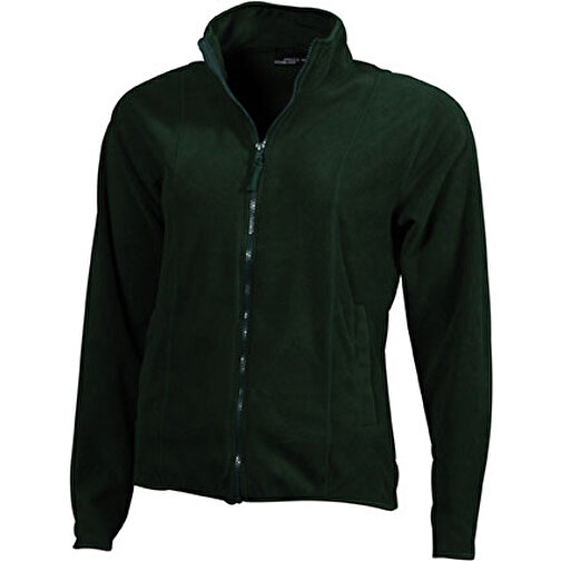 Girly Microfleece Jacket , James Nicholson, dark-grün, 100% Polyester, XL, , Bild 1