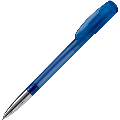 Kugelschreiber Deniro Mit Metallspitze Frosty , gefrostet hellblau, ABS & Metall, 14,30cm (Länge), Bild 2