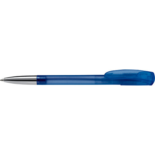 Kugelschreiber Deniro Mit Metallspitze Frosty , gefrostet hellblau, ABS & Metall, 14,30cm (Länge), Bild 3