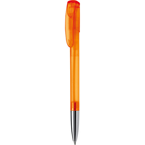 Kugelschreiber Deniro Mit Metallspitze Frosty , gefrostet orange, ABS & Metall, 14,30cm (Länge), Bild 1