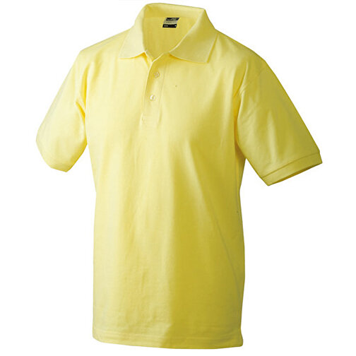 Classic Polo , James Nicholson, light-gelb, 100% Baumwolle, gekämmt, ringgesponnen, L, , Bild 1