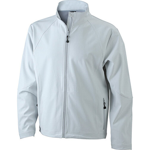 Men’s Softshell Jacket , James Nicholson, off-weiss, 90% Polyester, 10% Elasthan, XL, , Bild 1