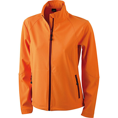 Ladies’ Softshell Jacket , James Nicholson, orange, 90% Polyester, 10% Elasthan, M, , Bild 1
