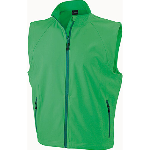 Men’s  Softshell Vest , James Nicholson, grün, 90% Polyester, 10% Elasthan, XL, , Bild 1