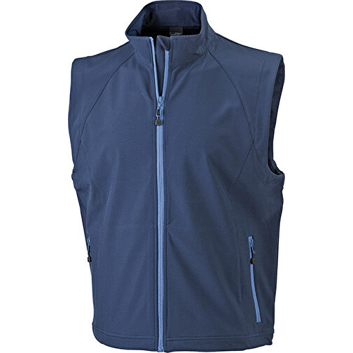 Men’s  Softshell Vest , James Nicholson, navy, 90% Polyester, 10% Elasthan, XL, , Bild 1