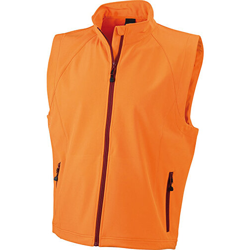 Men’s  Softshell Vest , James Nicholson, orange, 90% Polyester, 10% Elasthan, M, , Bild 1