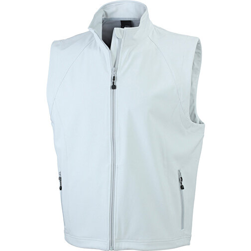 Men’s  Softshell Vest , James Nicholson, off-weiß, 90% Polyester, 10% Elasthan, S, , Bild 1