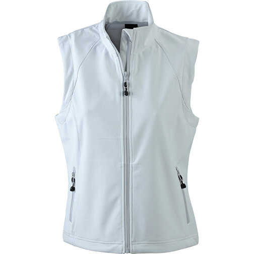 Ladies’ Softshell Vest , James Nicholson, off-weiss, 90% Polyester, 10% Elasthan, S, , Bild 1