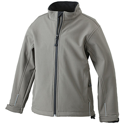 Softshell Jacket Junior , James Nicholson, olive, 95% Polyester, 5% Elasthan, XL (146/152), , Bild 1