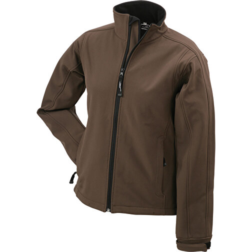 Ladies’ Softshell Jacket , James Nicholson, braun, 95% Polyester, 5% Elasthan, S, , Bild 1