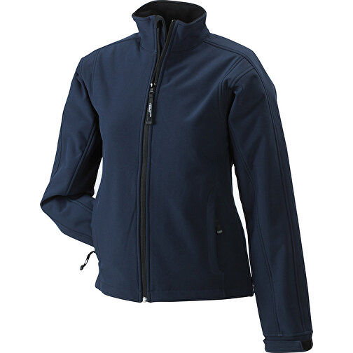 Ladies’ Softshell Jacket , James Nicholson, navy, 95% Polyester, 5% Elasthan, M, , Bild 1