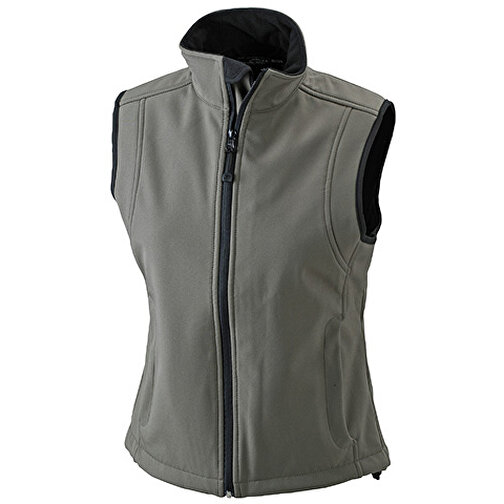 Ladies’ Softshell Vest , James Nicholson, olive, 95% Polyester, 5% Elasthan, S, , Bild 1