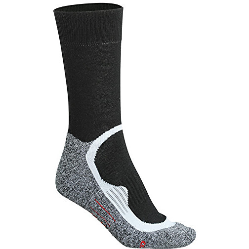 Sport Socks , James Nicholson, schwarz/schwarz, 76% Polyester, 22% Polyamid, 2% Elasthan, 42-44, , Bild 1